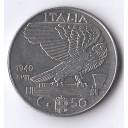 1940 - Regno D'Italia Vittorio Emanuele III 50 Cent. Impero Q/Spl Magnetica
